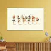 Zwölf Drummer, die mittlere Mod-Stift 1 Leinwanddruck (Insitu (Wohnzimmer))