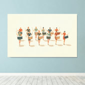 Zwölf Drummer, die mittlere Mod-Stift 1 Leinwanddruck (Insitu (Holzboden))