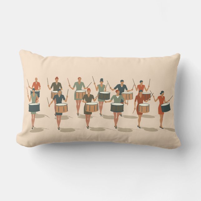 Zwölf Drummer, die mittlere Mod-Stift 1 Lendenkissen (Vorderseite)