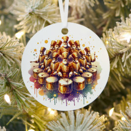 Zwölf Drummer DrummingZwölf Tage Weihnachten Ornament Aus Metall