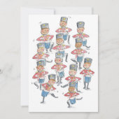 Zwölf Drummer Einladung (Vorderseite)