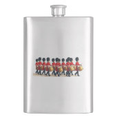 Zwölf Drummer schneiden Stift 1 Flachmann (Vorderseite)