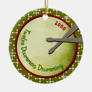 Zwölf Drummer - Zolljahr Keramik Ornament