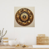 Zwölf Erdzweige ~ Chinesisch Poster (Küche)