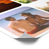 zwölf Foto weißes Hintergrundposter hochladen Poster (Ecke)