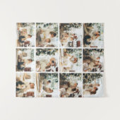 Zwölf Fotos für Fotosammlungen Wandteppich (Vorderseite (Horizontal))