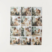 Zwölf Fotos für Fotosammlungen Wandteppich (Vorderseite)