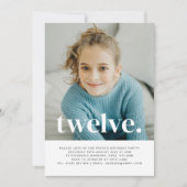 Zwölf Fotos zum Geburtstag Einladung (Vorderseite)