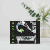 Zwölf für immer postkarte (Stehend Vorderseite)