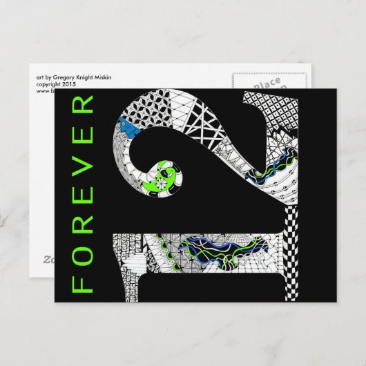 Zwölf für immer postkarte (Vorne/Hinten)