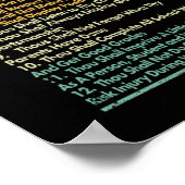 Zwölf Gebote an Wrestling Funny Wrestle Fan Poster (Ecke)