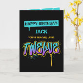 Zwölf Geburtstage Karte (Gelbe Blume)