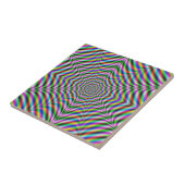 Zwölf gepunktete psychedelische Web-Fliesen Fliese (Seite)