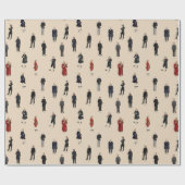 Zwölf große klassische Komponisten wrapping Geschenkpapier (Flach)