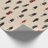 Zwölf große klassische Komponisten wrapping Geschenkpapier (Ecke)