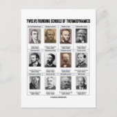 Zwölf Grundschulen der Thermodynamik Postkarte (Vorderseite)