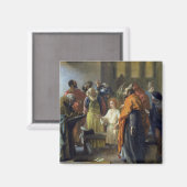 Zwölf Jahre alter Jesus im Tempel, 1851 Magnet (Vorderseite/Rückseite)