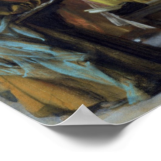 Zwölf Jahre alter Jesus im Tempel, 1851 Poster (Ecke)