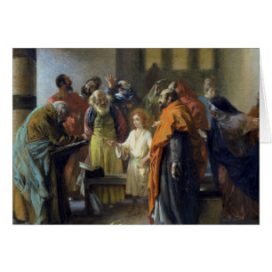 Zwölf-jähriger alter Jesus im Tempel, 1851