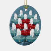 Zwölf Katzen trommeln... Ornament (beidseitig) (Rechts)