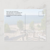 Zwölf Kilometer Strand von Treppen, Pictured Rocks Postkarte (Rückseite)