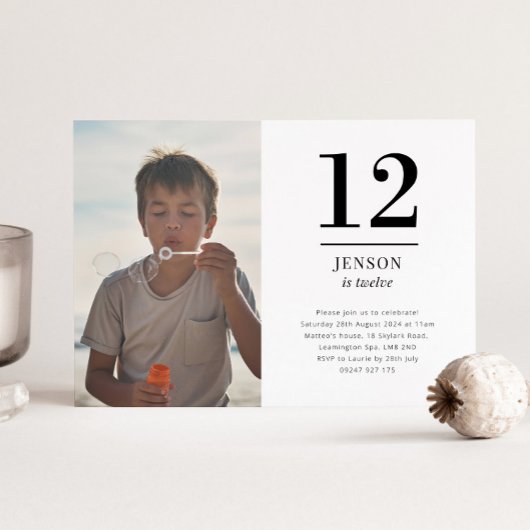 Zwölf Landschaft Foto Einladung