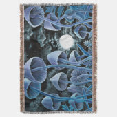 Zwölf magische Pilze auf Vollmond Decke (Vorderseite Vertikal)