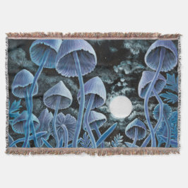 Zwölf magische Pilze auf Vollmond Decke