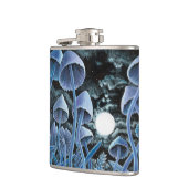 Zwölf magische Pilze auf Vollmond Flachmann (Links)