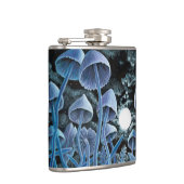 Zwölf magische Pilze auf Vollmond Flachmann (Rechts)