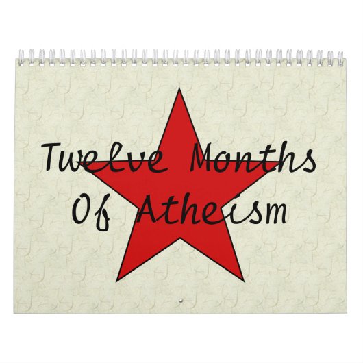 Zwölf Monate Atheismus Kalender (Titelbild)