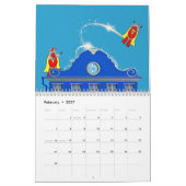 Zwölf Monats-Kalender Kalender (Feb 2027)
