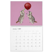 Zwölf Monats-Waschbär-Kalender Kalender (Jan 2027)