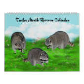 Zwölf Monats-Waschbär-Kalender Kalender (Titelbild)