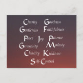 Zwölf Obst Postkarte (Vorderseite)