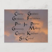 Zwölf Obst Postkarte (Vorderseite)