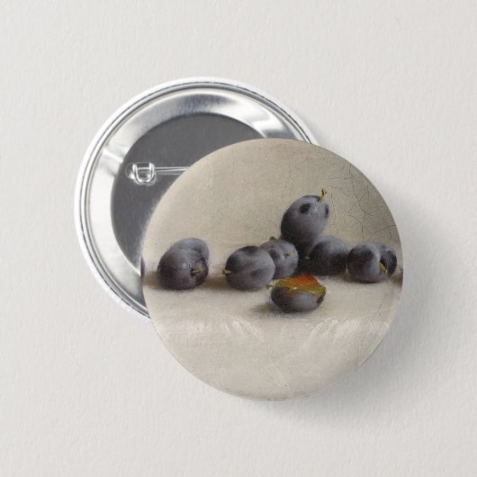 Zwölf Pflaumen Button (Vorne & Hinten)