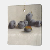 Zwölf Pflaumen Keramikornament (Links)