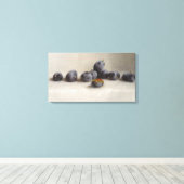 Zwölf Pflaumen Leinwanddruck (Insitu (Holzboden))