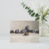 Zwölf Pflaumen Postkarte (Stehend Vorderseite)