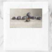 Zwölf Pflaumen Rechteckiger Aufkleber (Tasche)