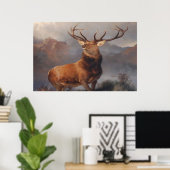Zwölf Point Buck Poster (Heimbüro)