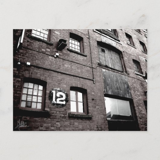 Zwölf [Postkarte] B&W Postkarte (Vorderseite)