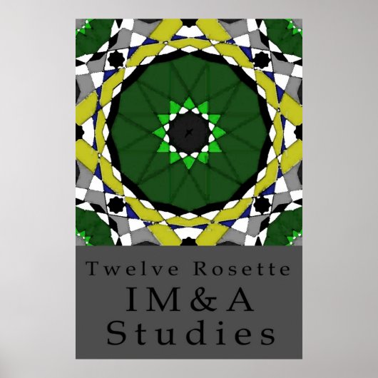 Zwölf Rosette Poster (Vorne)