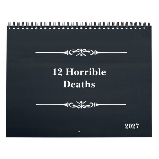 Zwölf schreckliche Tode 2027 Kalender (Titelbild)