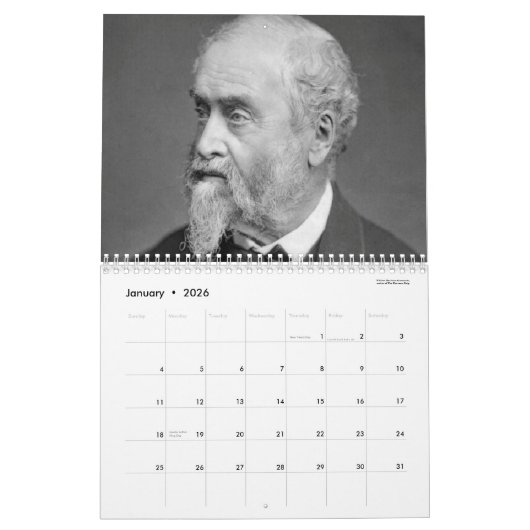 Zwölf schreckliche Todesfälle 2026 - Kalender (Jan 2026)