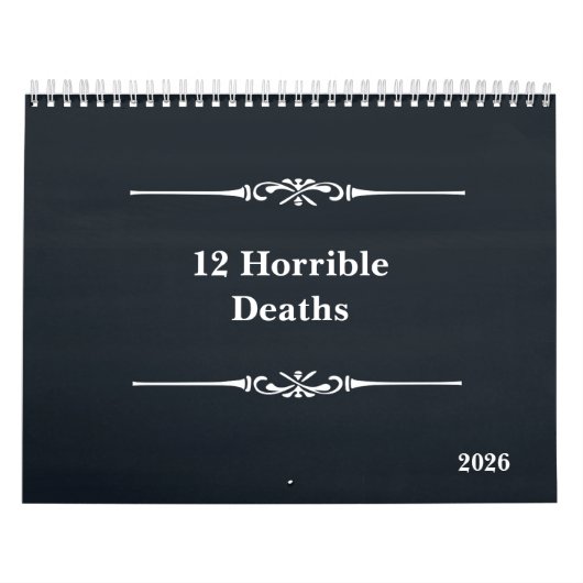 Zwölf schreckliche Todesfälle 2026 - Kalender (Titelbild)