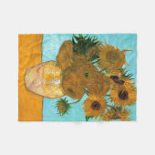 Zwölf Sonnenblumen in einer Vase (Stillleben Maler Fleecedecke (Vorderseite (Horizontal))