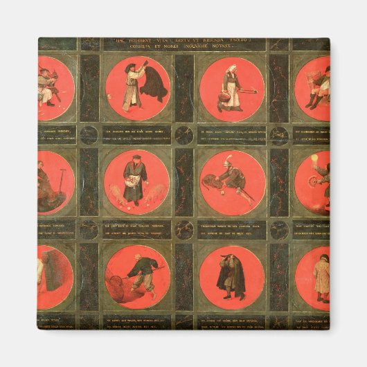 Zwölf Sprichwörter, c. 1558-60 Magnet (Vorne)