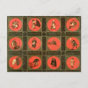 Zwölf Sprichwörter, c. 1558-60 Postkarte